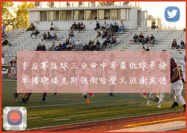 季后赛接球三分命中率最低球员榜单揭晓福克斯领衔哈登文班谢泼德紧随其后
